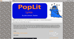 Desktop Screenshot of lyrics.poplit.net